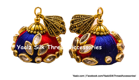 silk thread Grandeur Jumka Collections 