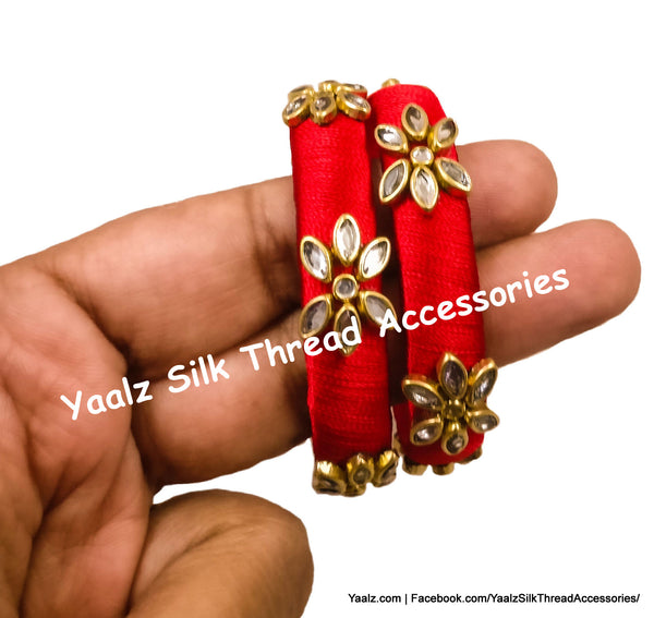 silk thread Single Bangle Collections 