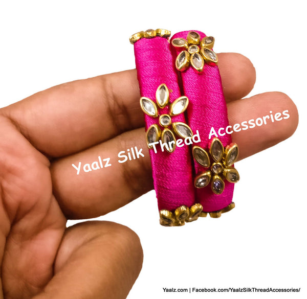 silk thread Single Bangle Collections 