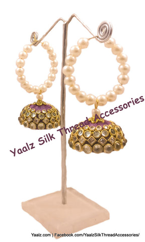 silk thread Grandeur Jumka Collections 