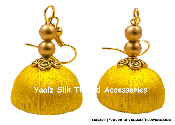 silk thread Grandeur Jumka Collections 