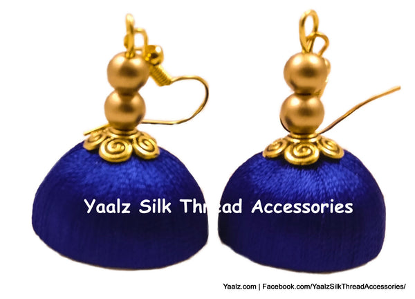 silk thread Grandeur Jumka Collections 