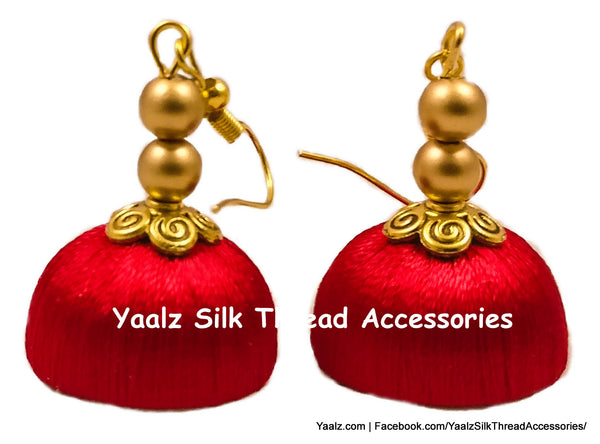 silk thread Grandeur Jumka Collections 