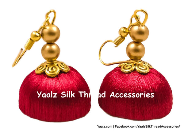 silk thread Grandeur Jumka Collections 