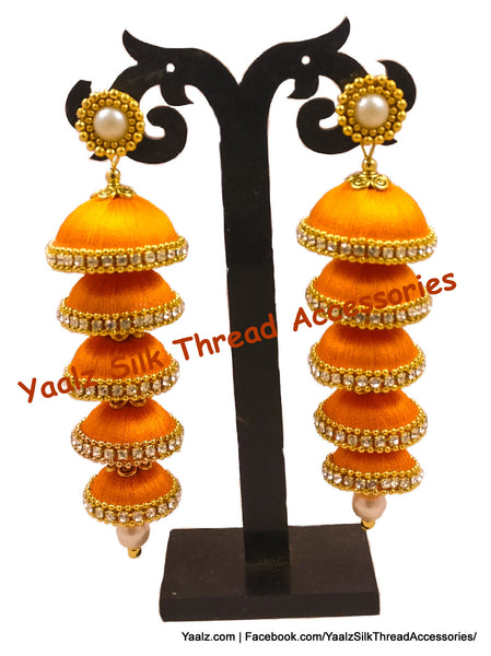 silk thread Grandeur Jumka Collections 