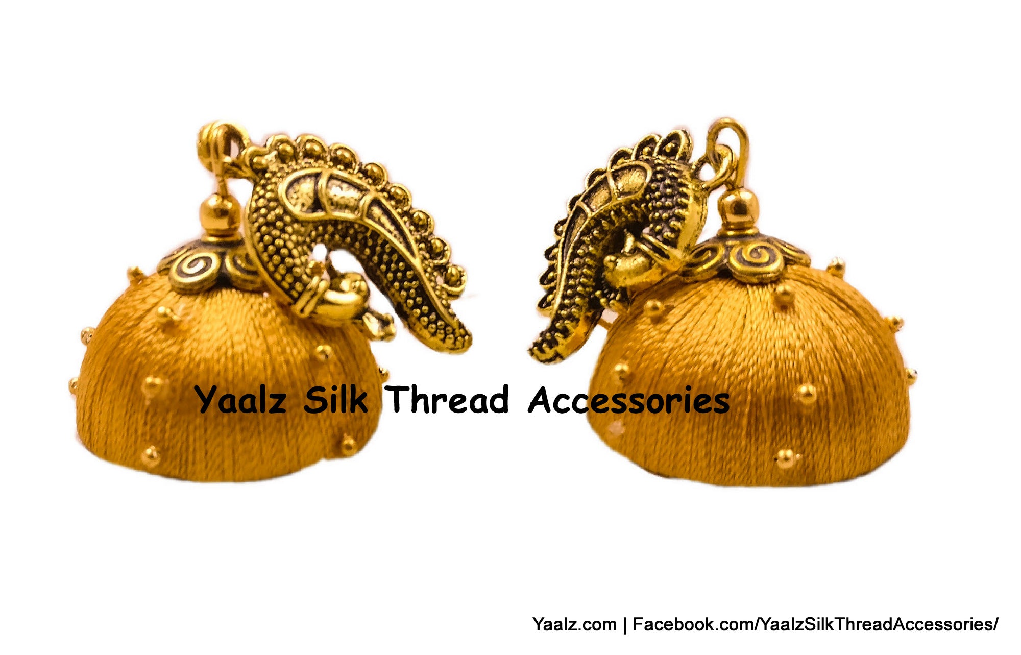 Beautiful Silk Thread Jhumki Earrings  Ethnic Fashion Inspirations