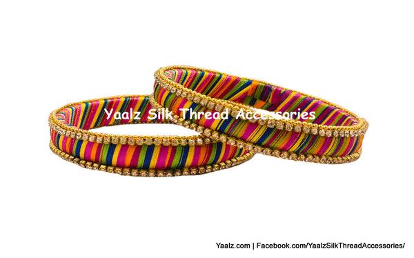 silk thread Checker Bangles 