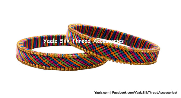 silk thread Checker Bangles 