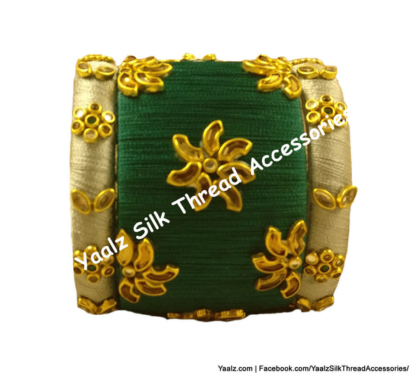 silk thread Single Bangle Collections 