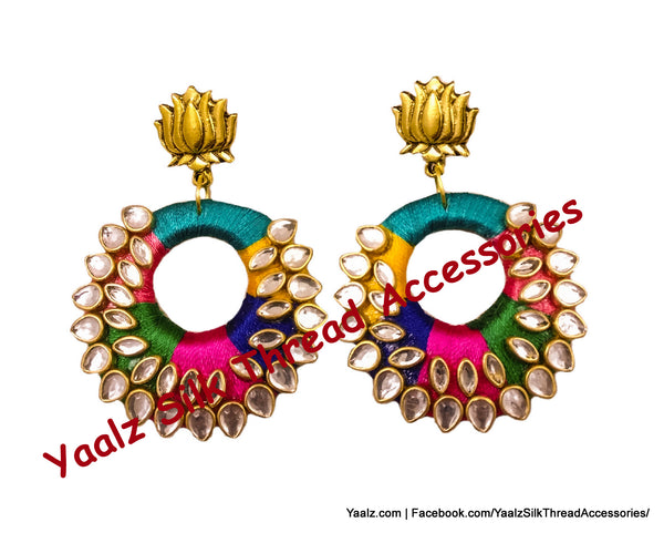 silk thread EARRINGS 