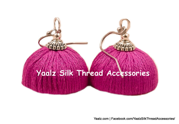 silk thread EARRING 
