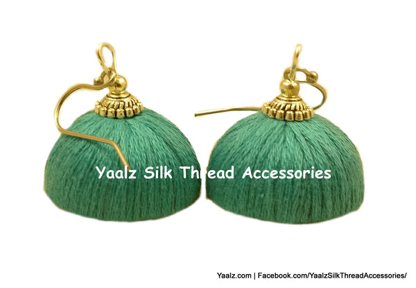 silk thread EARRING 