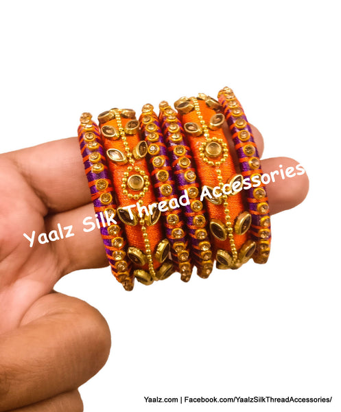 silk thread Assorted Bangle Collections 