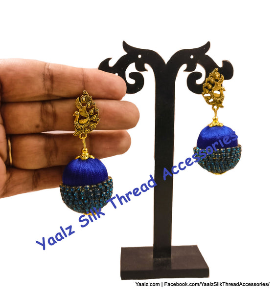 silk thread EARRINGS 