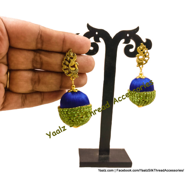 silk thread EARRINGS 