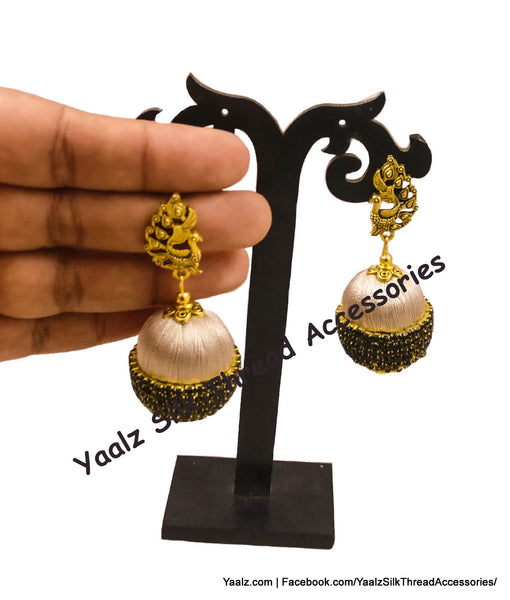 silk thread EARRINGS 