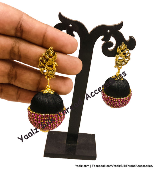 silk thread EARRINGS 