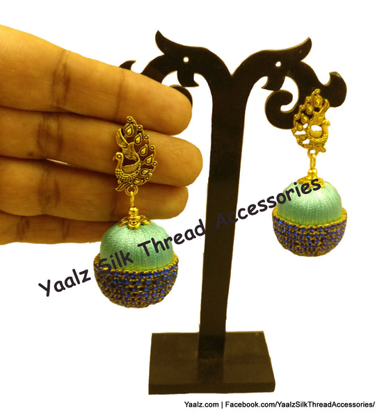 silk thread EARRINGS 