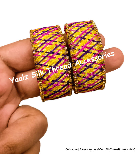 silk thread Checker Bangles 