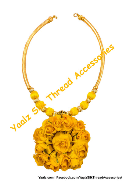 silk thread NECKSET & EARRING 