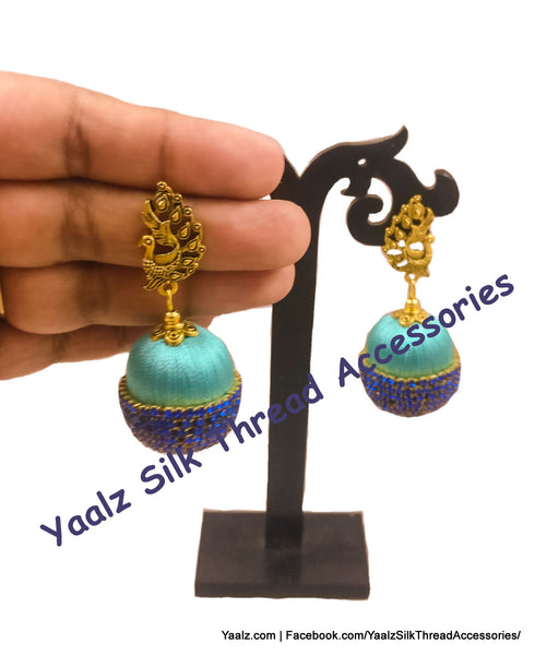 silk thread EARRINGS 