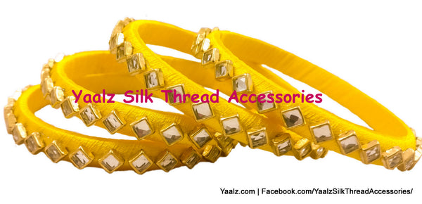 silk thread Single Bangle Collections 