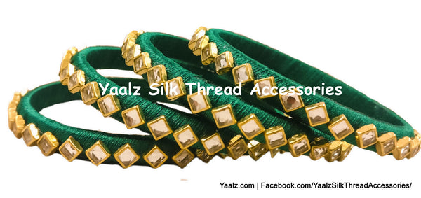 silk thread Single Bangle Collections 