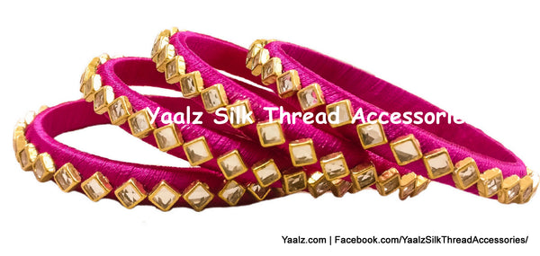 silk thread Single Bangle Collections 