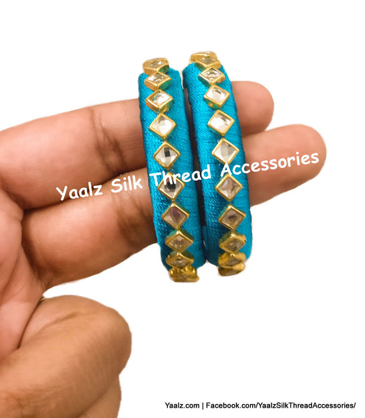 silk thread Single Bangle Collections 