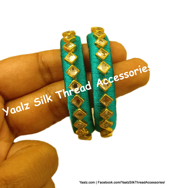 silk thread Single Bangle Collections 