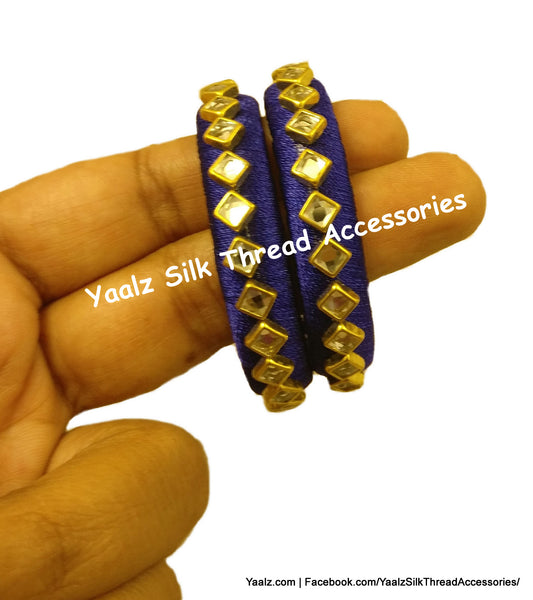 silk thread Single Bangle Collections 