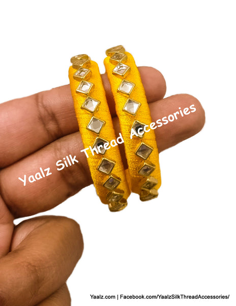 silk thread Single Bangle Collections 