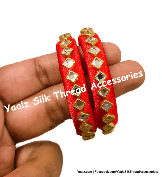 silk thread Single Bangle Collections 