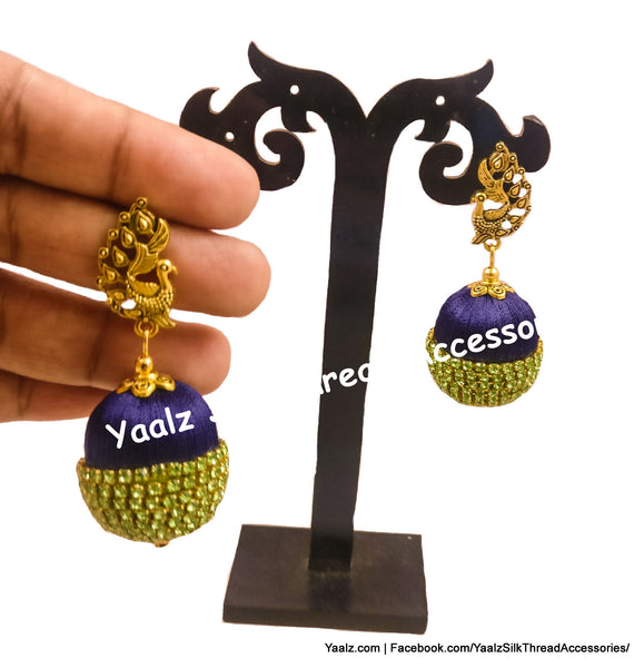 silk thread EARRINGS 