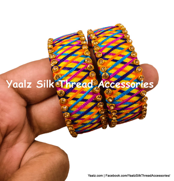 silk thread Checker Bangles 