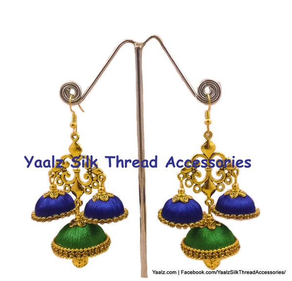 silk thread EARRINGS 