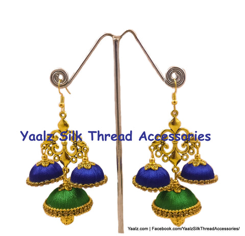 silk thread EARRINGS 