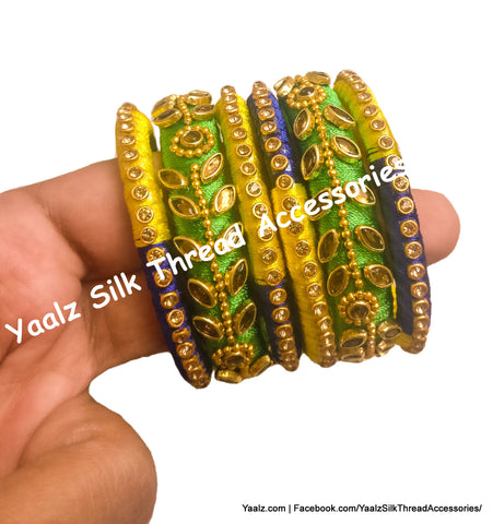 silk thread Assorted Bangle Collections 