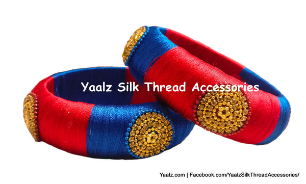 silk thread Single Bangle Collections 