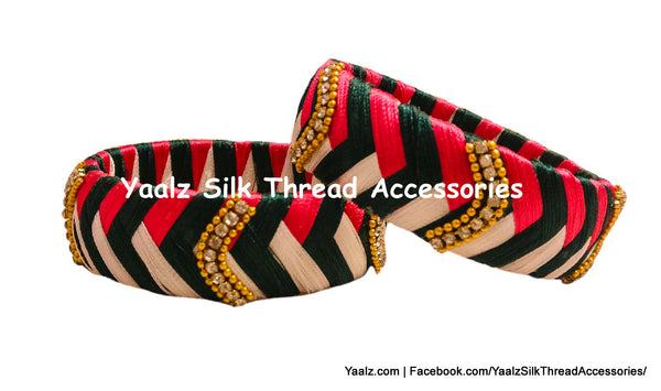 silk thread Single Bangle Collections 