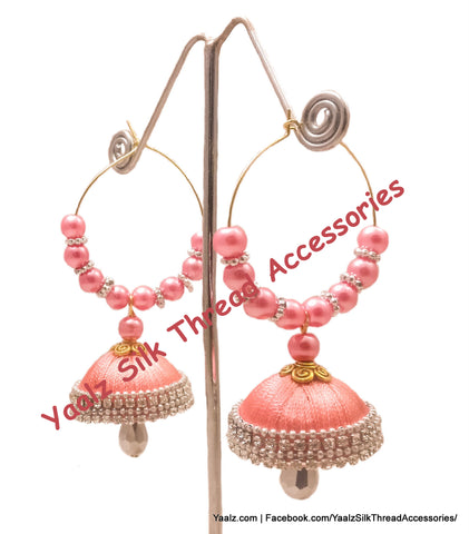 silk thread EARRING 