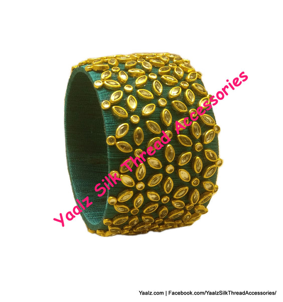 silk thread Single Bangle Collections 