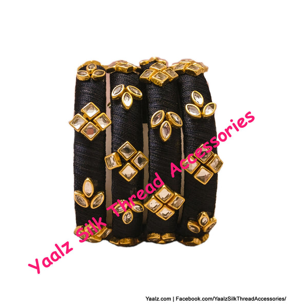 silk thread Single Bangle Collections 