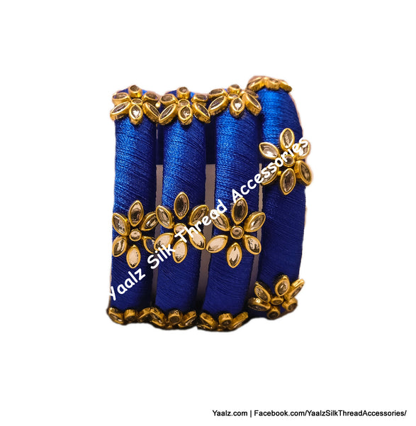 silk thread Single Bangle Collections 