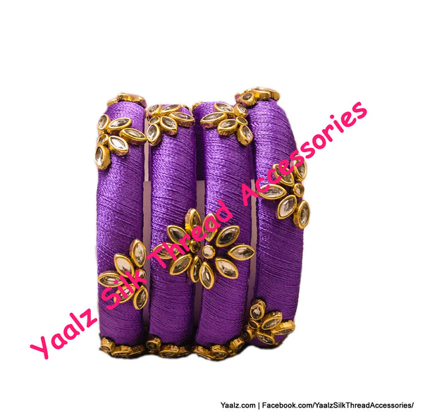 silk thread Single Bangle Collections 