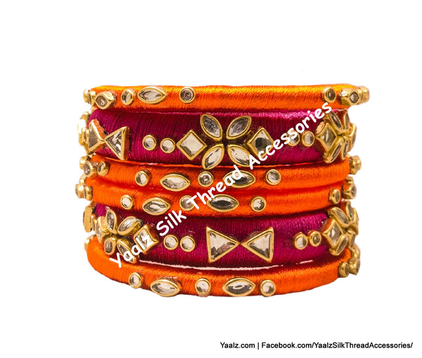 silk thread Grandeur Bangle Collections 