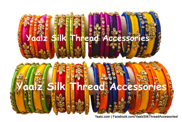 silk thread Grandeur Bangle Collections 