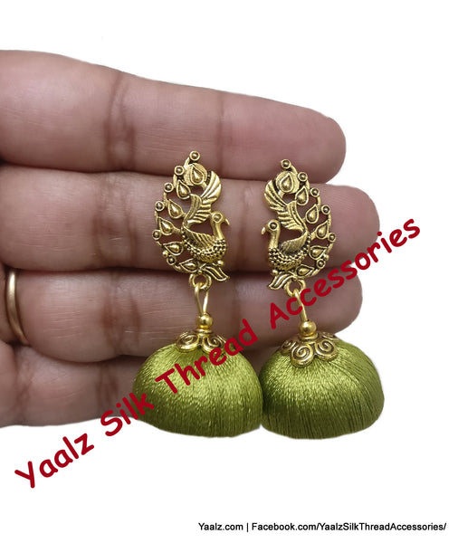 silk thread Grandeur Jumka Collections 