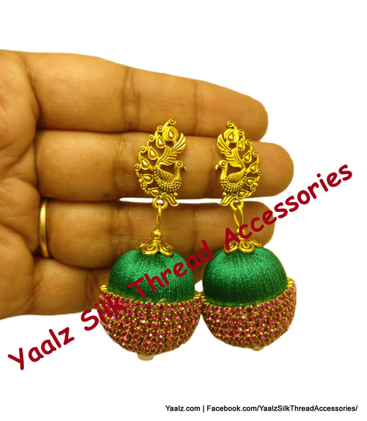silk thread EARRINGS 