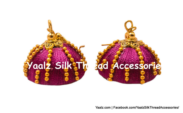 silk thread EARRING 